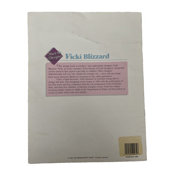 Vintage Plastic Canvas Kaleidoscopes Patterns Designed by Vicki Blizzard DIY - Picture 2 of 2